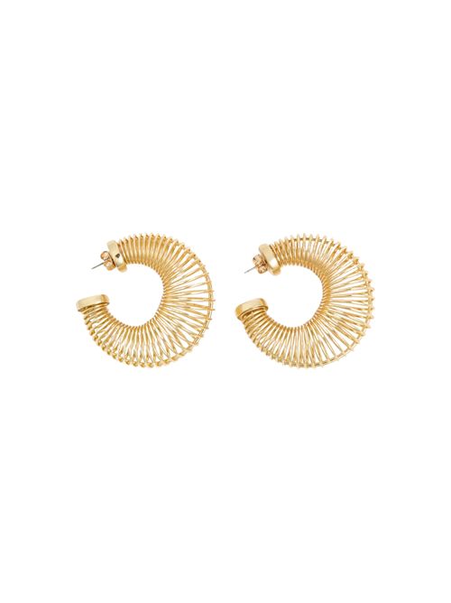 Orecchini Mabel effetto molla in metallo oro Liviana Conti | A6SJ04Z03-0